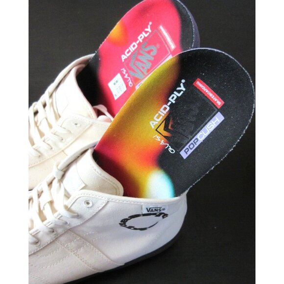 Vans x Quasi Men's Gilbert Crocket Hi Decon White Canvas shoes Sizes NIB - Picture 2 of 8